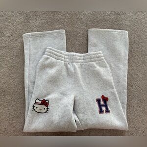Hello Kitty Light Gray Sweatpants with Red Accents